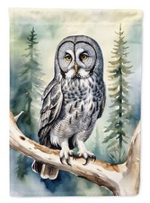 Caroline's Treasures Great Gray Owl Garden Flag DAC7459GF picture