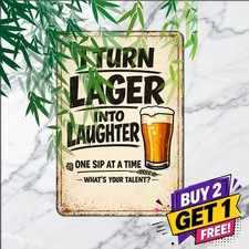 I Make Beer Disappear Humor Sign Funny Tavern Bar Pub Tin Metal Plaque 8x12 picture