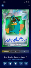 2026 Topps Disney Collect Legendary Chrome Green Signature AGENT P 99cc picture