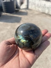Large Flashy Labradorite Crystal Sphere Ball Handmade Crystal Home Office Decor picture