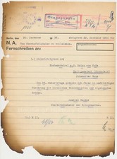 144769: Telegram from Admiral Erich Raeder to Rear Admiral retired Kalau vom Hofe picture