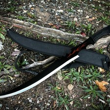 BladesUSA Fantasy Samurai Sword w/Cord Wrapped Handle, Sheath, & Shoulder Strap picture