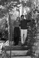 French singer songwriter Georges Ulmer his daughter Laura on the F- Old Photo 2 picture