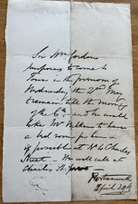 British Major General Sir John William Gordon Autographed Letter picture