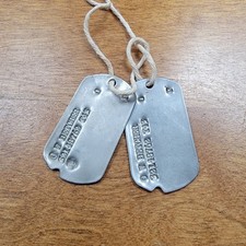 Pair Of WWII Dog Tags T43 picture
