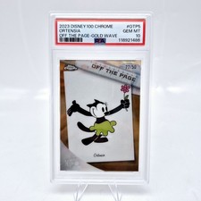 2023 Topps Chrome Disney 100 Ortensia #OTP5 PSA 10 Off the Page Gold /50 picture