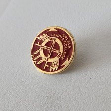 Vintage Oglala Lakota College Kyle South Dakota Lapel Hat Jacket Pin picture