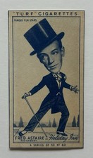 1949 Fred Astaire Carreras Famous Film Stars Turf Tobacco Card #40 CC47 picture