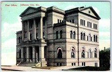 c1910s Jefferson City, MO Post Office Historic Architecture Litho Postcard picture