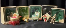 VTG Hallmark Keepsake Ornament Lot 5 Boxed 1980s 1st Christmas Thimble EUC picture