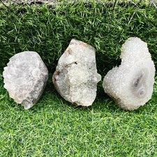 4.71LB TOP Natural crystal flower Cluster Quartz Point vug mineral Specimen 3pc picture