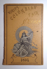 1893 WORLD'S COLUMBIAN FAIR, CHICAGO, SOUVENIR PHOTO ALBUM w/FOLD-OUT PHOTOS picture