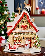 Blue Sky Clayworks NIGHT BEFORE CHRISTMAS Ceramic Candle House NEW Auth Retailer picture