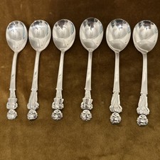 Vtg International Silver Campbell Soup Spoon Kids Set of 6 Silverplate picture
