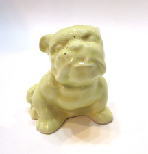 Antique 1930s Morton Pottery Yellow Bulldog Small 4