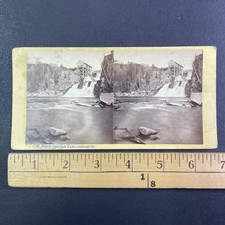 Goodrich Falls Stereoview Bartlett New Hampshire Waterfall 1870s Albumen picture