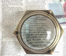 New Brass Hexagonal Dome Shape Desk Magnifier Vintage Style For Gift picture