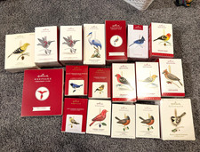 Hallmark Keepsake Beauty of Birds Ornaments Lot of 18 picture