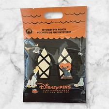 Disney Mystery Pin Pouch Halloween Cats and Dogs Pack of 5 Sealed picture