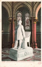 GARFIELD'S STATUE AT MEMORIAL POSTCARD CLEVELAND OH OHIO 1906 picture