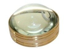 New Dome Shape Brass Clear Magnifying Glass Lens for Reading Book & Newspaper picture
