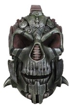 Steampunk Diesel Punk Machina Android Gearwork Robotic Cyborg Skull Figurine picture