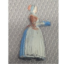 Vintage 1920s Baker Chocolate Girl Die Cast Metal Pencil Sharpener Advertising picture