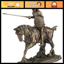 9.13 Inch Don Quixote Cold Cast Bronze Figurine - Literary Decor & Collectible picture