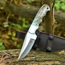 Handmade D2 Steel Custom  Pine CONE Hunting Skinner Camping Sport EDC Knife picture