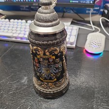 Zöller & Born Germany Handpainted Lidded Beer Stein Coat of Arms picture