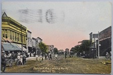 1908 Dalhart TX Denrock Ave Looking North Horse Wagon Street View Postcard picture