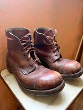 Original WWII 1945 British Army Ammunition Boots Ward Bros Mansfield Size 7 W↑D picture