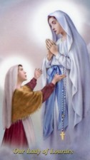 Prayer to Our Lady of Lourdes - Laminated Holy Cards. QUANTITY 25 CARDS picture