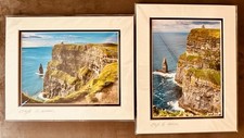 Ireland Cliffs of Moher set of 2 8x10 double matted color photo prints unframed picture