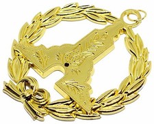 Masonic Collar Jewel Grand SENIOR WARDEN Gold Freemason Mason LOWEST PRICE picture