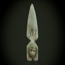 Hathor dagger sacred ritual blade with bovine deity hilt, Egyptian artifact picture