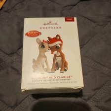 Hallmark Rudolph and Clarice 2019 Magic Ornament/ Saves Christmas New (2) picture
