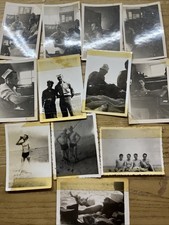 Vintage Set 11 Sailors Beach Swim Trunks Relaxing Affectionate B/W picture