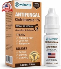 Clotrimazole 1% Antifungal Topical Solution | 0.33 fl oz (10mL) Athlete' picture