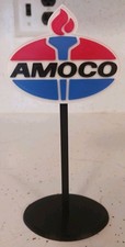 Amoco Gasoline Gas Oil Miniature Display Diorama  3d Printed Sign. 6.5