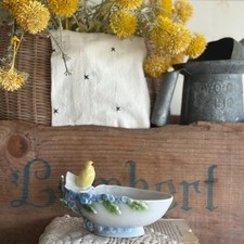 Rare 1946 Gerold & Co Tettau Porcelain Made in Germany Bowl With Baby bird chick picture