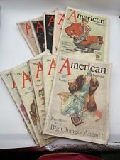 Lot Of 10   The American Magazine 1930-1931,VG cond.  USA American dream picture