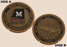 Moran Norfolk 20 Years Mission Support Challenge Coin  3#B picture