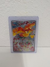 Pokemon 30th Anniversary Moltres 130/128 Illustration Rare Holo English NM picture