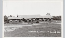 JOHNSON'S COCKTAIL BAR prudenville mi c1950s postcard michigan real photo rppc picture