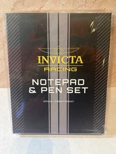 New Official Licensed Invicta Racing Notepad & Pen Set in Box IG0331 picture