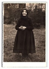 Early 1910s - Older Lady in Dress - Original Photo - *Named On Back* picture