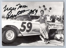 Tom Pistone Autographed Photo NASCAR Racing Driver 1959 Rookie Season picture