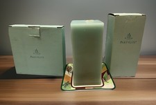 Lavish Partylite Joyous Escape 3 x 6 Square Pillar Candle & Natures Pillar Tray picture