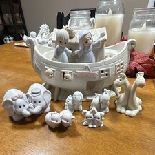 Precious Moments Noah's Ark Two By Two Collector Set 530042 Vintage 1992 Enesco picture